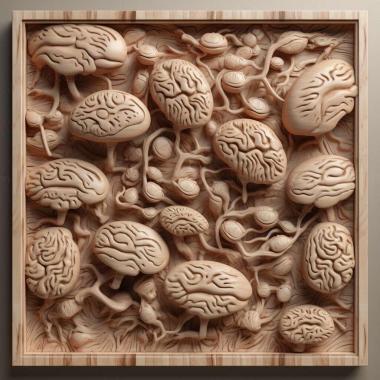 Patterns and decorations Tiny Brains 2 3d model